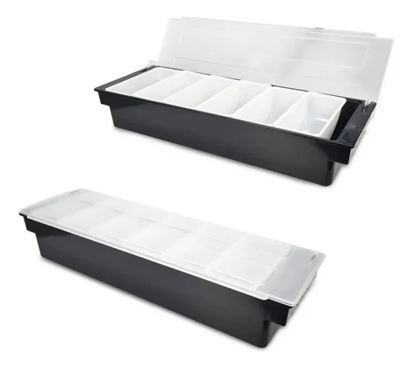 PORTA INGREDIENTES DE 6 COMPARTIMIENTOS -  50X16X9.5CM