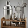 SET DE COCTELERÍA CON BASE DE MADERA