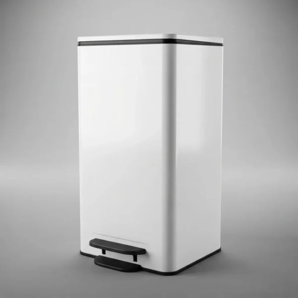 01014DUN465-4 Cesto Recipiente Basura C/ Pedal Otten 21 Lts Blanco