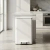 Cesto Recipiente Basura C/ Pedal Otten 30 Lts Blanco