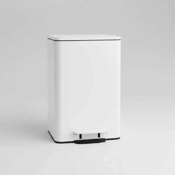 Cesto Recipiente Basura C/ Pedal Otten 30 Lts Blanco