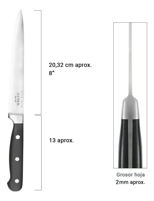 OTTEN CUCHILLO MULTIUSOS 4,5" FORJADO D414-E