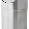 Cesto De Basura Chico C/ Tapa Vaivén Otten Plateado