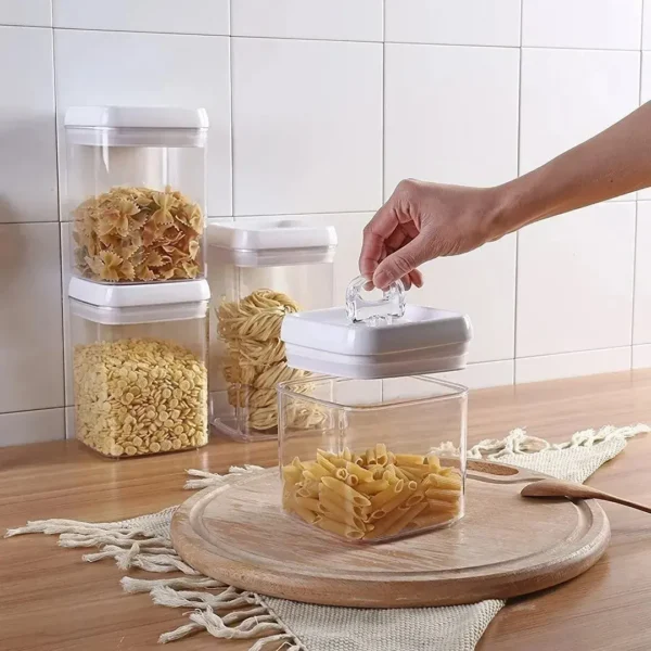 Frasco Hermético Cuadrado Vidrio Otten 2,1 Lts