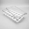 02014DUN060 Organizador Heladera Porta Huevos Huevera Acrilico 18 Huevos Transparente