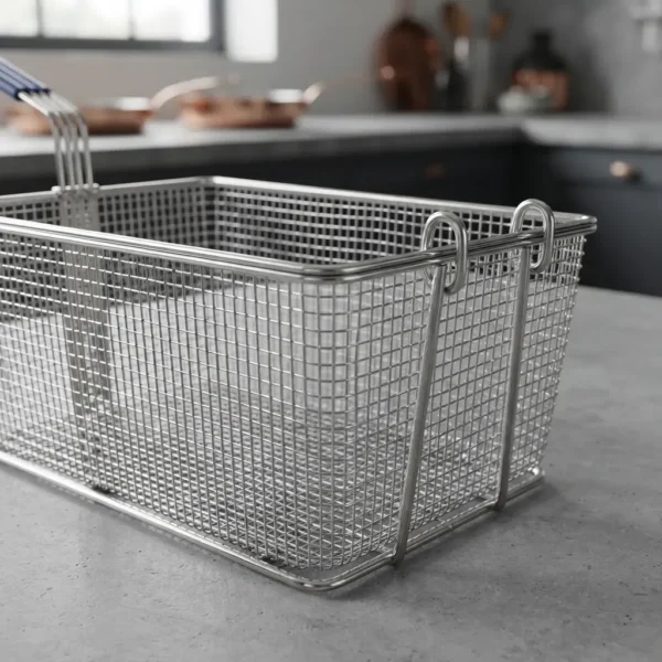 Canasto Freidor Cromado Otten 49,5 X 23 Cm