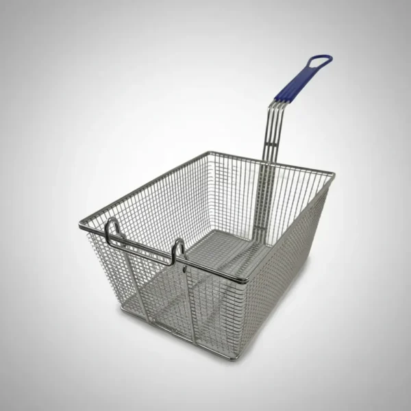 Canasto Freidor Cromado Otten 31 X 23 Cm Mango Azul