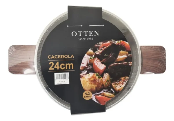 04014DUN025-2 OTTEN-CACEROLA ALUM.24 CM C/ASAS-XJ33W/24