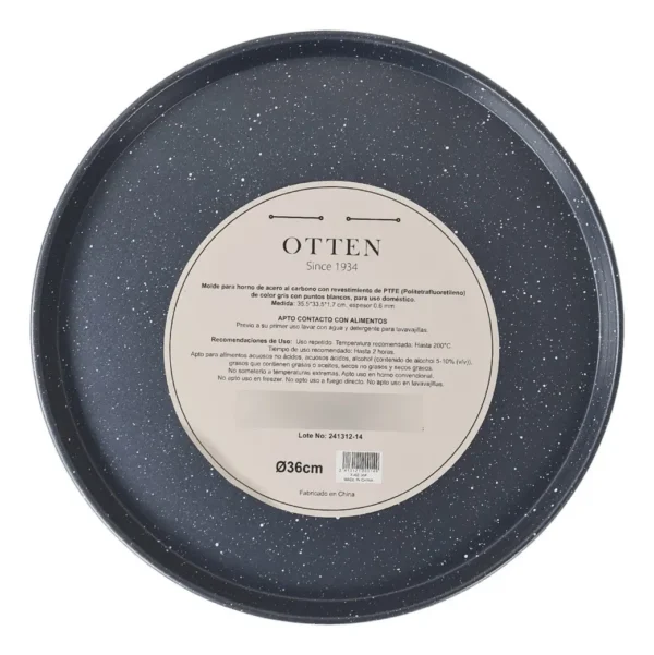 OTTEN-ASADERA REDONDA 36 CM BLACK-XJ62/36