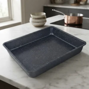 04014DUN035 Fuente Asadera Antiadherente Otten Backen 32 X 26,5 Cm - Gris Oscuro