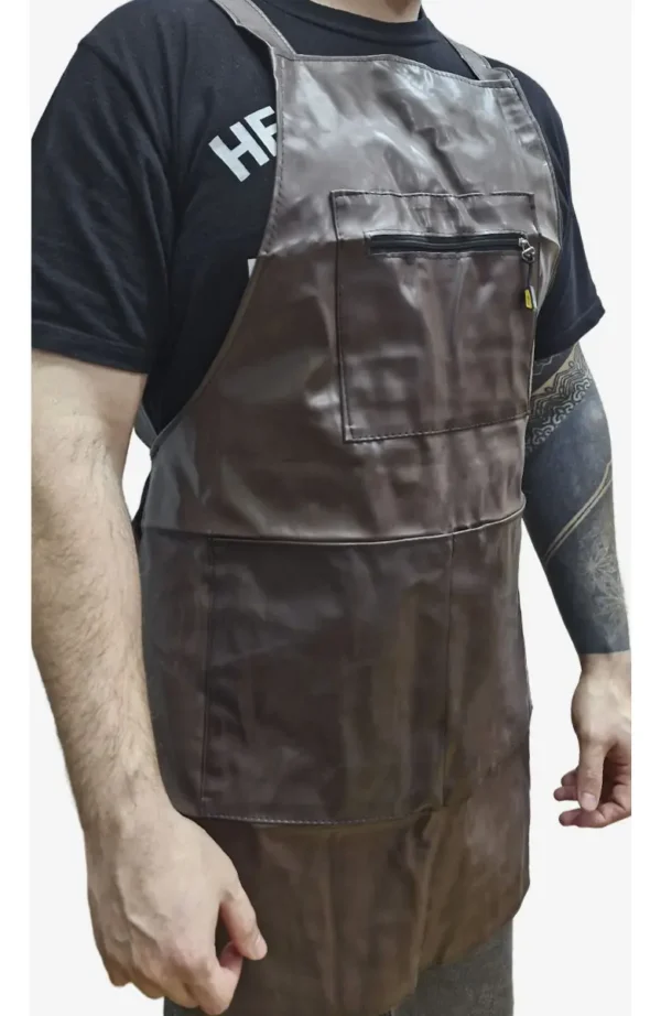Delantal De Cocina Gastronómico Parrillero C/ Bolsillo Otten Marrón