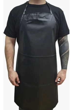14273DUN0003-1 Delantal Gastronómico De Cocina Parrillero Otten Negro Liso