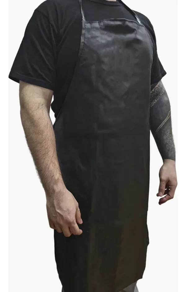 Delantal Gastronómico De Cocina Parrillero Otten Negro Liso