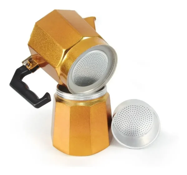 CAFETERA COLOR BRONCE/MARRON  OTTEN 6 TAZAS - 300 ML
