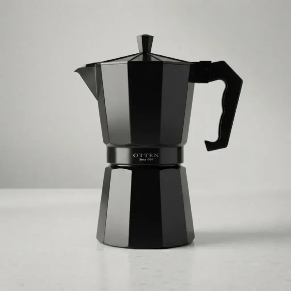 Cafetera 12 Tazas Manual De Aluminio Italiana Otten 600 Ml
