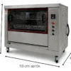 22247OTT0004-1 OTTEN-ROSTIZADOR ELECTRICO MED. 100*90*106CM TRC-201