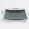 MELAMINA PLATO CUADRADO PLANO 20CM-OTTEN