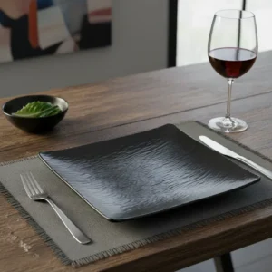 24273DUN0041 MELAMINA PLATO CUADRADO PLANO 20CM-OTTEN
