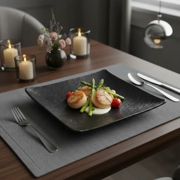 24273DUN0041-4 MELAMINA PLATO CUADRADO 21 - OTTEN -