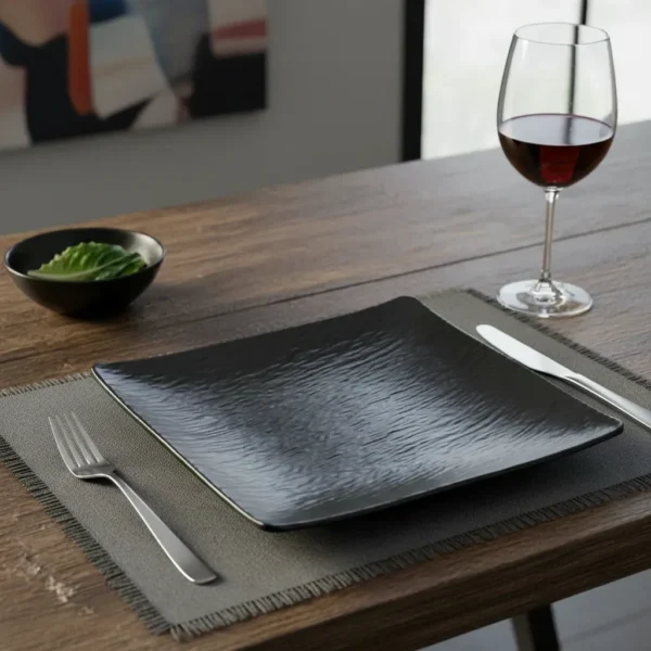 24273DUN0041 MELAMINA PLATO CUADRADO 21 - OTTEN -