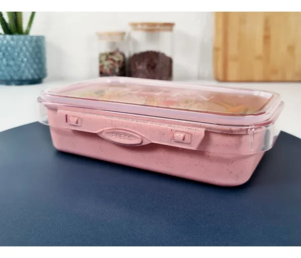 OTTEN-LANCHERA C/ CUBIERTOS 800ML ROSA- TY0593PK