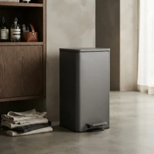 Cesto Recipiente Basura C/ Pedal Otten 30 Lts Gris