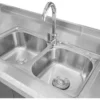 33247OTT0003-2 OTTEN-BAJO MESADA DE ACERO C/ BACHA 150*70*90CM TKC-S4-2