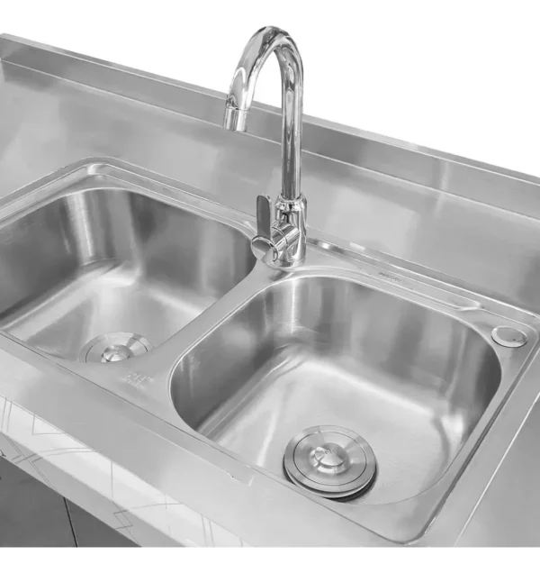 33247OTT0003-2 OTTEN-BAJO MESADA DE ACERO C/ BACHA 150*70*90CM TKC-S4-2