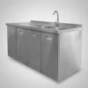 33247OTT0003-5 OTTEN-BAJO MESADA DE ACERO C/ BACHA 150*70*90CM TKC-S4-2