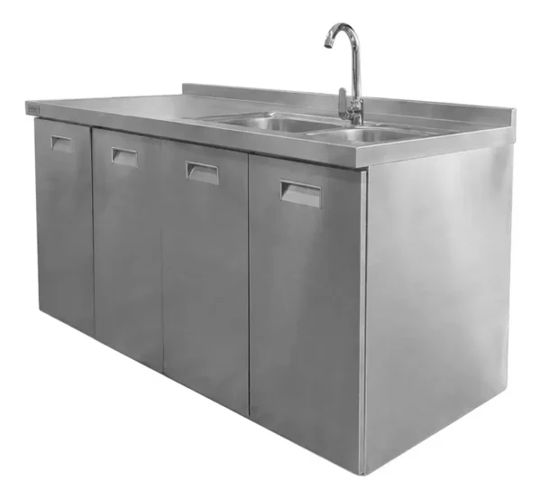 33247OTT0003 OTTEN-BAJO MESADA DE ACERO C/ BACHA 150*70*90CM TKC-S4-2