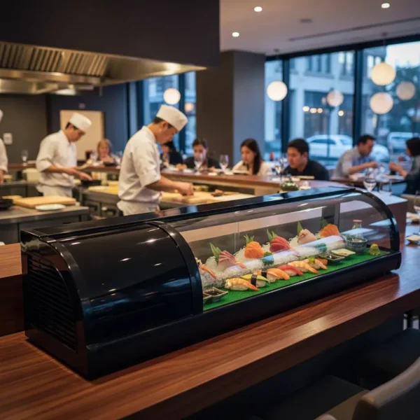 OTTEN-VITRINA PARA SUSHI 120*35*34CM SDC-1200