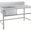OTTEN-BACHA C/MESADA ACERO INOX. 120*60*80CM SLST-120-1