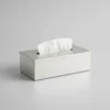 33273OTT0020-2 Caja Porta Pañuelos Organizador Acero Inoxidable Otten Plateado