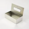 33273OTT0020-3 Caja Porta Pañuelos Organizador Acero Inoxidable Otten Plateado