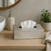 33273OTT0020-4 Caja Porta Pañuelos Organizador Acero Inoxidable Otten Plateado