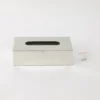 33273OTT0020-5 Caja Porta Pañuelos Organizador Acero Inoxidable Otten Plateado
