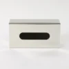 33273OTT0020-6 Caja Porta Pañuelos Organizador Acero Inoxidable Otten Plateado