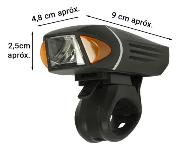 LAMPARA LED PARA BICICLETA RECARGABLE 350 LUMENES OTTEN