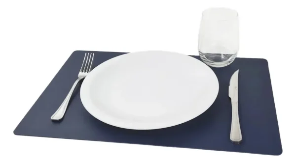 Mantel Individual Reversibles Liso Otten 30 X 45 Cm Color Azul