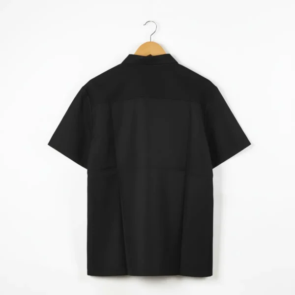 Chaqueta De Chef Para Cocina Manga Corta Unisex Otten Negro L