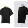 Chaqueta De Chef Para Cocina Manga Corta Unisex Otten Negro L