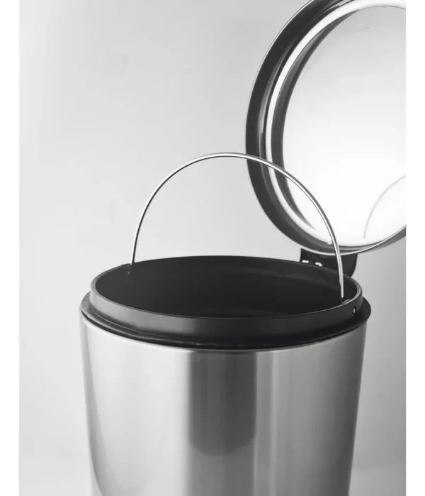 Cesto Tacho De Basura Acero Inoxidable A Pedal Otten 20 Lts Plateado