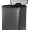 Cesto Recipiente Basura C/ Pedal Otten 21 Lts - Gris Oscuro