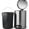 Cesto Tacho De Basura Acero Inoxidable A Pedal Otten 20 Lts Plateado