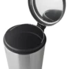 Cesto Tacho De Basura Acero Inoxidable A Pedal Otten 20 Lts Plateado