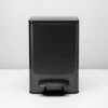 Cesto Recipiente Basura C/ Pedal Otten 21 Lts - Gris Oscuro