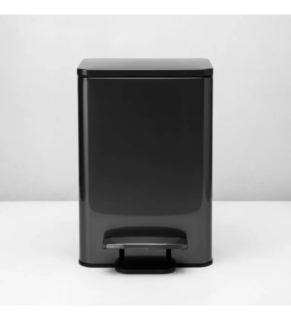 Cesto Recipiente Basura C/ Pedal Otten 21 Lts - Gris Oscuro