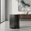 Cesto Recipiente Basura C/ Pedal Otten 21 Lts - Gris Oscuro