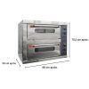 OTTEN-HORNO ELECTRICO DOBLE 88*58*77CM TEO-22