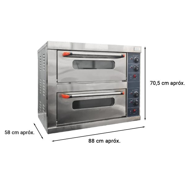 OTTEN-HORNO ELECTRICO DOBLE 88*58*77CM TEO-22